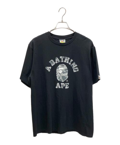 A BATHING APE（アベイシングエイプ）A BATHING APE (アベイシングエイプ) ロゴ Tシャツ ブラック サイズ:XLの古着・服飾アイテム