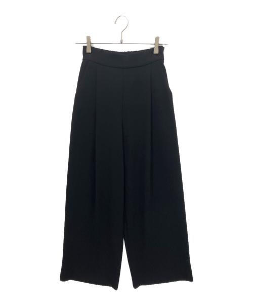 soeje（ソージュ）soeje (ソージュ) タックワイドパンツ ブラック サイズ:xsの古着・服飾アイテム