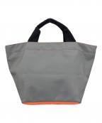 Herve Chapelierエルベシャプリエ）の古着「1027N ナイロン舟型トート」｜グレー×レッド