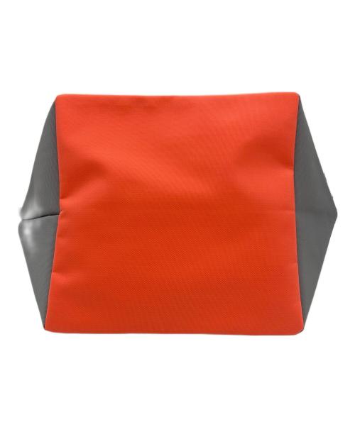 Herve Chapelier（エルベシャプリエ）Herve Chapelier (エルベシャプリエ) 1027N ナイロン舟型トート グレー×レッドの古着・服飾アイテム