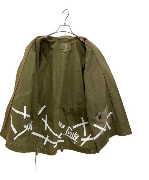 FREAK'S STORE（フリークスストア）FREAK'S STORE (フリークスストア) TAKE PRODUCT (テイクプロダクト) 法被Jacket Military tent cloth オリーブ サイズ:FREEの古着・服飾アイテム
