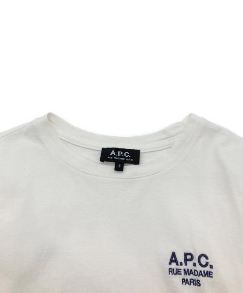 A.P.C.（アーペーセー）A.P.C. (アーペーセー) ロゴTシャツ ホワイト サイズ:Sの古着・服飾アイテム