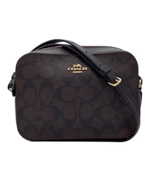 COACH（コーチ）COACH (コーチ) ミニ カメラ バッグ シグネチャー キャンバス ブラウンの古着・服飾アイテム