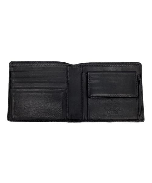 Vivienne Westwood（ヴィヴィアンウエストウッド）Vivienne Westwood (ヴィヴィアンウエストウッド) 2つ折り財布 ブラックの古着・服飾アイテム