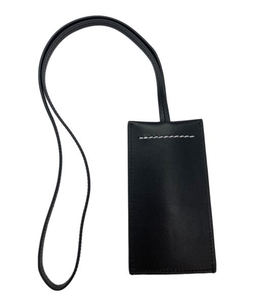 MM6 Maison Margiela（エムエムシックスメゾンマルジェラ）MM6 Maison Margiela (エムエムシックスメゾンマルジェラ) レザー ネック チャーム ブラックの古着・服飾アイテム