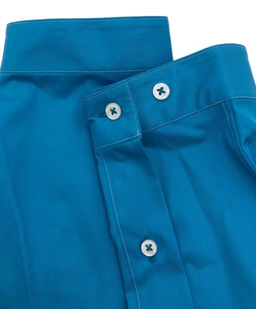 HELLY HANSEN（ヘリーハンセン）HELLY HANSEN (ヘリーハンセン) R.M.C. ウィングカラーシャツ ブルー サイズ:Lの古着・服飾アイテム