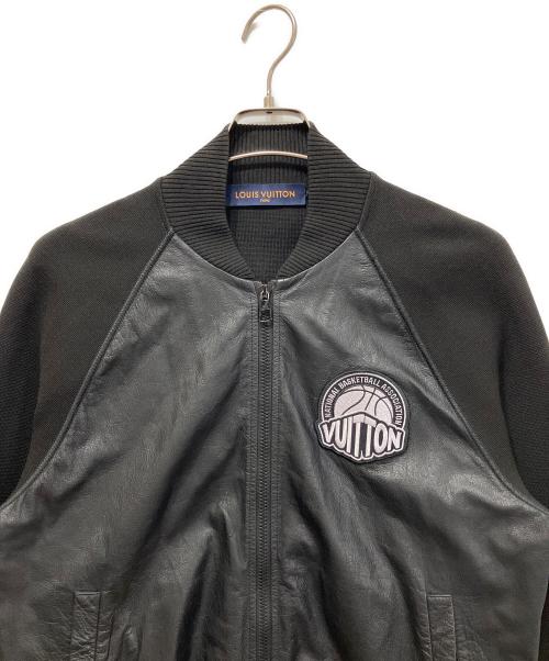 LOUIS VUITTON（ルイ ヴィトン）LOUIS VUITTON (ルイ ヴィトン) NBA (エヌビーエー) 21AW コラボ ボンバージャケット ブラック サイズ:Mの古着・服飾アイテム