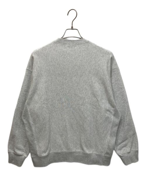 STEVEN ALAN（スティーブンアラン）STEVEN ALAN (スティーブンアラン) ウラケ セットイン クルーネック スウェット ライトグレー サイズ:Mの古着・服飾アイテム