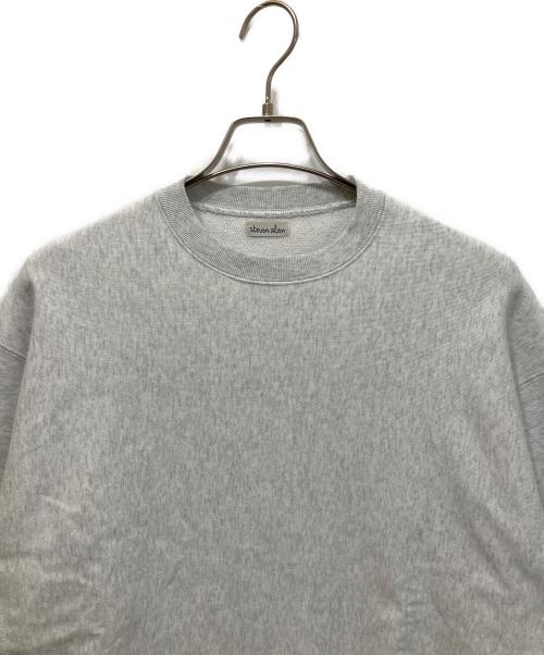 STEVEN ALAN（スティーブンアラン）STEVEN ALAN (スティーブンアラン) ウラケ セットイン クルーネック スウェット ライトグレー サイズ:Mの古着・服飾アイテム
