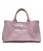 PRADAプラダ）の古着「カナパミニ ハンドバッグ」｜ピンク