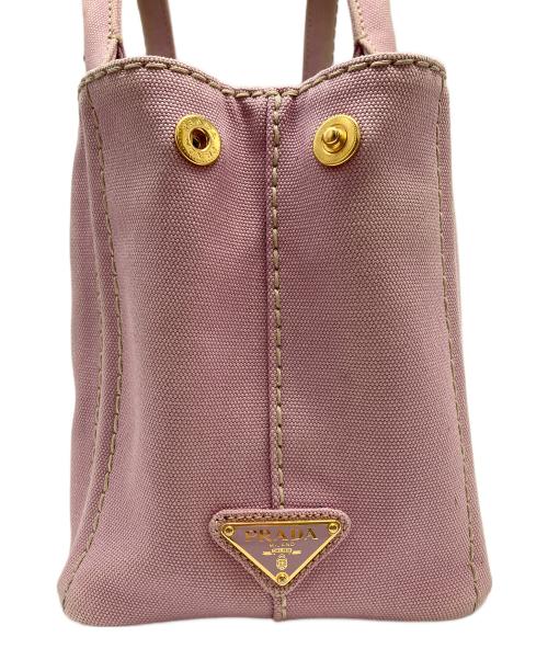 PRADA（プラダ）PRADA (プラダ) カナパミニ ハンドバッグ ピンクの古着・服飾アイテム