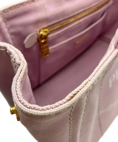 PRADA（プラダ）PRADA (プラダ) カナパミニ ハンドバッグ ピンクの古着・服飾アイテム
