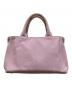 PRADA (プラダ) カナパミニ ハンドバッグ ピンク：35000円