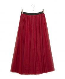 VIVIENNE TAM（ヴィヴィアンタム）の古着「チュールスカート」｜レッド
