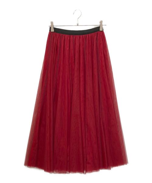 VIVIENNE TAM（ヴィヴィアンタム）VIVIENNE TAM (ヴィヴィアンタム) チュールスカート レッド サイズ:Mの古着・服飾アイテム