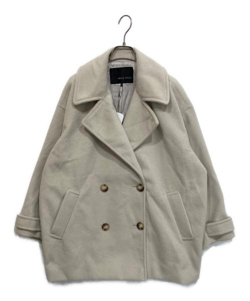 YECCA VECCA（イェッカヴェッカ）YECCA VECCA (イェッカヴェッカ) シャギーPコート アイボリー サイズ:Fの古着・服飾アイテム