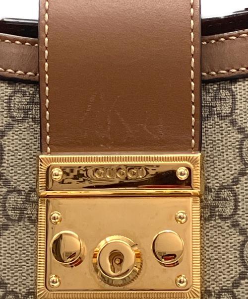 GUCCI（グッチ）GUCCI (グッチ) パドロック ミディアム トップハンドル 2WAYバッグ ブラウンの古着・服飾アイテム
