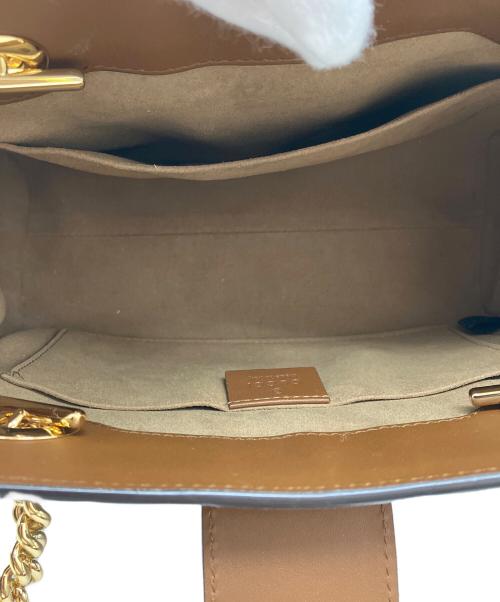 GUCCI（グッチ）GUCCI (グッチ) パドロック ミディアム トップハンドル 2WAYバッグ ブラウンの古着・服飾アイテム