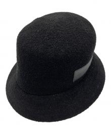 New Era×Yohji Yamamoto pour homme（ニューエラ×ヨウジヤマモト プールオム）の古着「BUCKET YYFM LPATCH バケットハット」｜ブラック