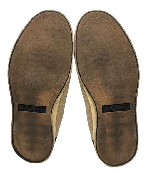 BOTTEGA VENETA（ボッテガベネタ）BOTTEGA VENETA (ボッテガベネタ) ジュートスリッポン ベージュ×ブラック サイズ:42の古着・服飾アイテム