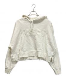 POLO RALPH LAUREN（ポロ・ラルフローレン）の古着「Oversize Macrame Logo Hoodie」｜ホワイト
