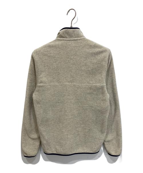 Patagonia（パタゴニア）Patagonia (パタゴニア) ライトウェイト・シンチラ・スナップT・プルオーバー ベージュ×ネイビー サイズ:Sの古着・服飾アイテム
