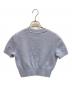 T by ALEXANDER WANG (ティーバイアレキサンダーワン) ロゴエンボス クロップドニット スカイブルー サイズ:S：20000円