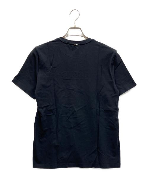 HERNO（ヘルノ）HERNO (ヘルノ) COMPACT JERSEY ロゴTEE ネイビー サイズ:46の古着・服飾アイテム