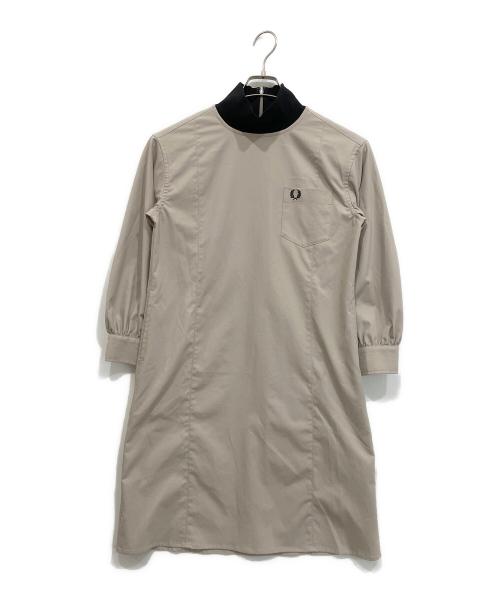 FRED PERRY（フレッドペリー）FRED PERRY (フレッドペリー) Mock Neck Dress ベージュ サイズ:8の古着・服飾アイテム