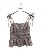 HER LIP TOハーリップトゥ）の古着「Cherry Pattern Strap Top」｜ラベンダー