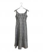 HER LIP TOハーリップトゥ）の古着「Paddington Long Dress」｜ホワイト×ブラック
