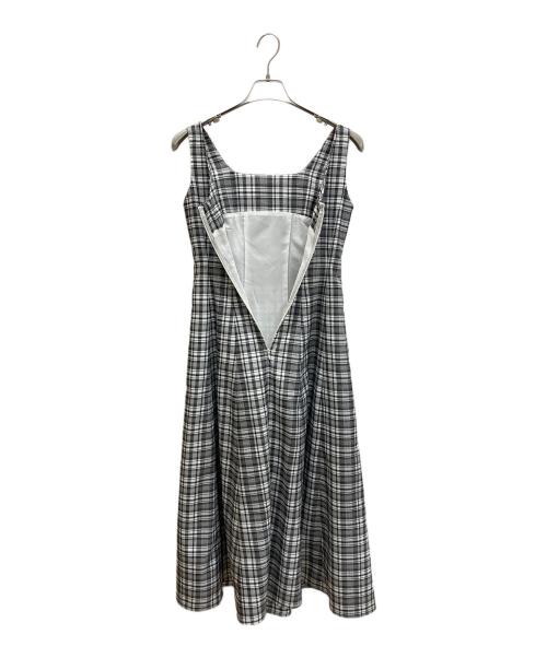HER LIP TO（ハーリップトゥ）HER LIP TO (ハーリップトゥ) Paddington Long Dress ホワイト×ブラック サイズ:ｘｓの古着・服飾アイテム