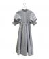 HER LIP TO (ハーリップトゥ) Volume Sleeve Stripe Dress スカイブルー×ホワイト サイズ:S：13000円
