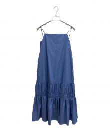 HER LIP TO（ハーリップトゥ）の古着「Back Ribbon Cami Long Dress」｜ブルー