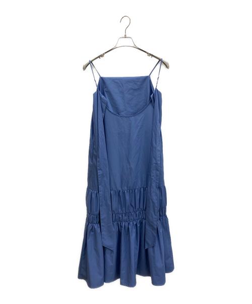 HER LIP TO（ハーリップトゥ）HER LIP TO (ハーリップトゥ) Back Ribbon Cami Long Dress ブルー サイズ:Sの古着・服飾アイテム