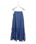 HER LIP TO（ハーリップトゥ）の古着「Back Ribbon Cami Long Dress」｜ブルー