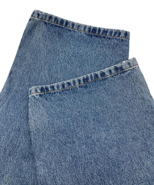 LOEWE（ロエベ）LOEWE (ロエベ) ANAGRAM BAGGY JEANS ユーズド加工デニムパンツ ブルー サイズ:32の古着・服飾アイテム