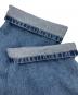 中古・古着 LOEWE (ロエベ) ANAGRAM BAGGY JEANS ユーズド加工デニムパンツ ブルー サイズ:32：100000円