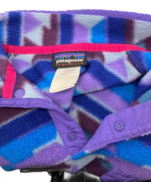 Patagonia（パタゴニア）Patagonia (パタゴニア) ライトウェイト・シンチラ・スナップT・プルオーバー ネイビー×パープル サイズ:XSの古着・服飾アイテム
