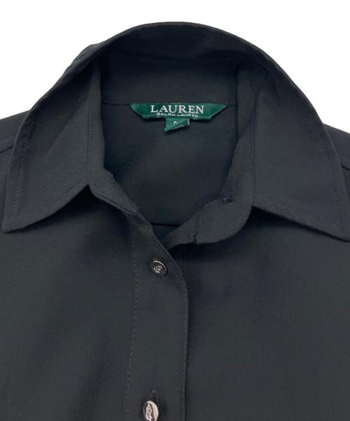 LAUREN RALPH LAUREN（ローレン ラルフ ローレン）LAUREN RALPH LAUREN (ローレン ラルフ ローレン) シャツワンピース ブラック サイズ:00の古着・服飾アイテム