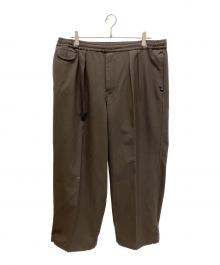 DAIWA PIER39（ダイワ ピア39）の古着「TECH WIDE EASY 2P TROUSERS FLANNEL パンツ」｜ブラウン