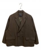 DAIWA PIER39ダイワ ピア39）の古着「TECH DOUBLE-BREASTED JACKET FLANNEL ダブルジャケット」｜ブラウン