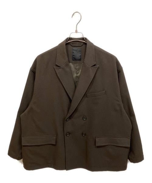 DAIWA PIER39（ダイワ ピア39）DAIWA PIER39 (ダイワ ピア39) TECH DOUBLE-BREASTED JACKET FLANNEL ダブルジャケット ブラウン サイズ:Mの古着・服飾アイテム