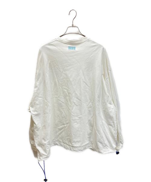 Stripes For Creative（ストライプ フォー クリエイティブ）Stripes For Creative (ストライプ フォー クリエイティブ) eye C (アイシー) SUPER BIG LS TEE ロングスリーブカットソー ホワイト サイズ:Lの古着・服飾アイテム