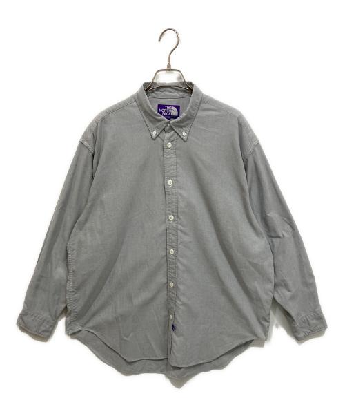 THE NORTHFACE PURPLELABEL（ザ・ノースフェイス パープルレーベル）THE NORTHFACE PURPLELABEL (ザ・ノースフェイス パープルレーベル) Button Down Field Shirt　ボタンダウンフィールドシャツ グレー サイズ:WMの古着・服飾アイテム