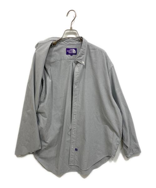THE NORTHFACE PURPLELABEL（ザ・ノースフェイス パープルレーベル）THE NORTHFACE PURPLELABEL (ザ・ノースフェイス パープルレーベル) Button Down Field Shirt　ボタンダウンフィールドシャツ グレー サイズ:WMの古着・服飾アイテム