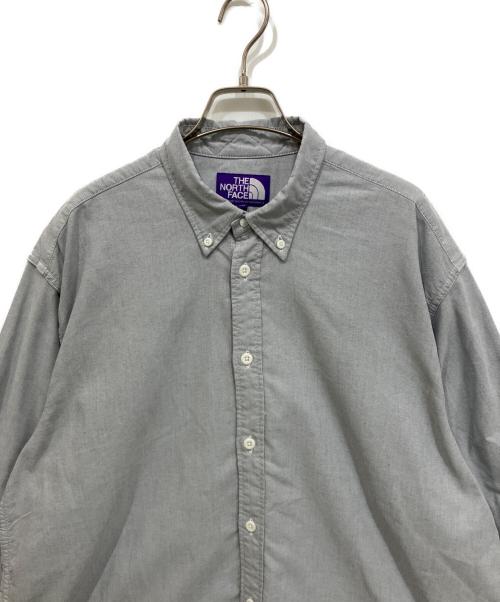 THE NORTHFACE PURPLELABEL（ザ・ノースフェイス パープルレーベル）THE NORTHFACE PURPLELABEL (ザ・ノースフェイス パープルレーベル) Button Down Field Shirt　ボタンダウンフィールドシャツ グレー サイズ:WMの古着・服飾アイテム
