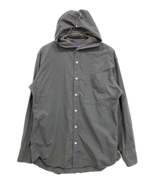 THE NORTHFACE PURPLELABEL（ザ・ノースフェイス パープルレーベル）THE NORTHFACE PURPLELABEL (ザ・ノースフェイス パープルレーベル) Mountain Hooded Shirt グレー サイズ:Lの古着・服飾アイテム