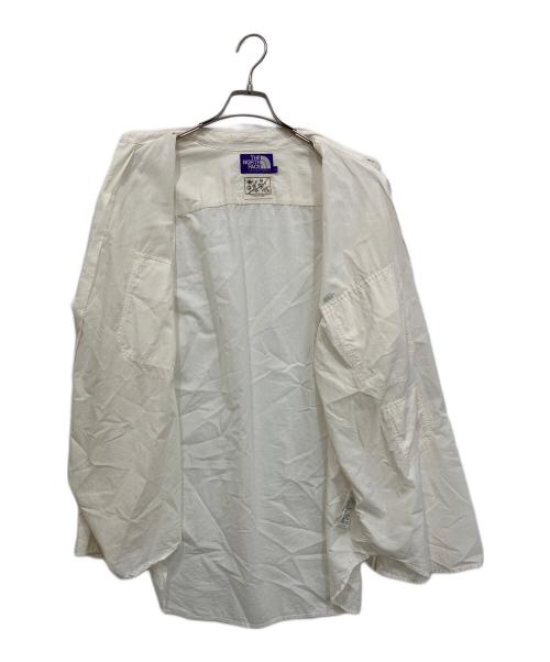 THE NORTHFACE PURPLELABEL（ザ・ノースフェイス パープルレーベル）THE NORTHFACE PURPLELABEL (ザ・ノースフェイス パープルレーベル) Field L/S Shirt アイボリー サイズ:Lの古着・服飾アイテム