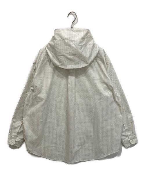 THE NORTHFACE PURPLELABEL（ザ・ノースフェイス パープルレーベル）THE NORTHFACE PURPLELABEL (ザ・ノースフェイス パープルレーベル) Graph Check Mountain Hooded Shirt ホワイト サイズ:Mの古着・服飾アイテム